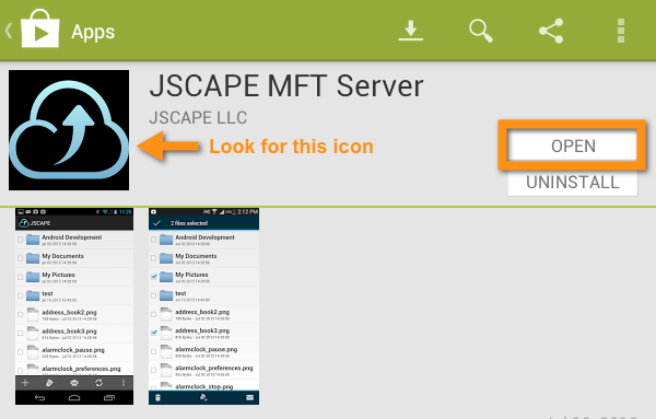 jscape mft server open or uninstall