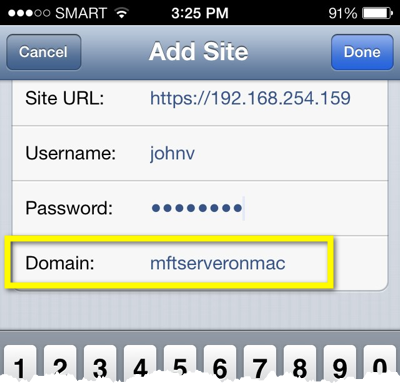 mft server domain