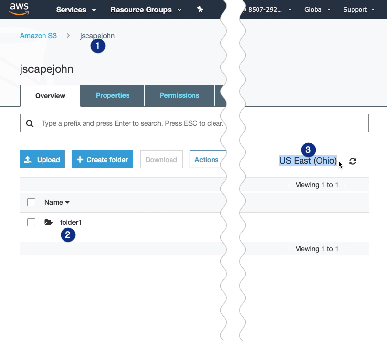 mirror ftp to s3 - s3 page
