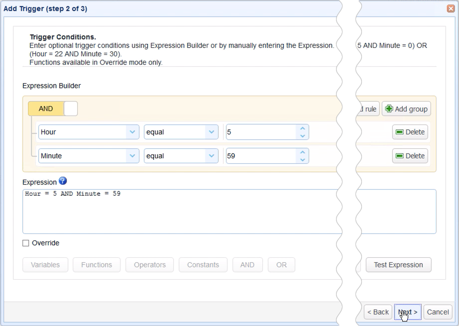 copy data from azure to s3 - trigger conditions