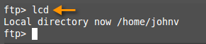 ftp local directory